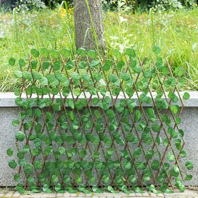 China New Design Minimalist Decorative Plant Faux Privacy UV Protected Artificial Wall Willow Fence for sale