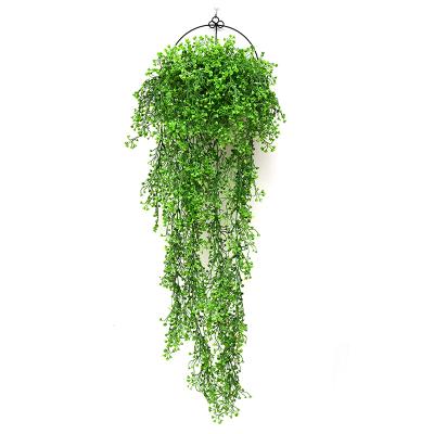 China Minimalist Decorative Green Foliage Wall Hanging Artificial Plants For Garden for sale