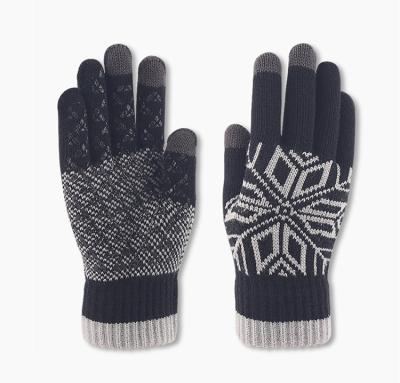 China Wholesale Custom Jacquard Winter Motorcycle Gloves Work Snow Running For Heating Men for sale