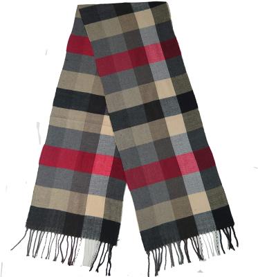 China Long Cashmere Feel Scarf Winter Scarves For Men And Women Fashion Shawl Soft Plaid Wraps for sale