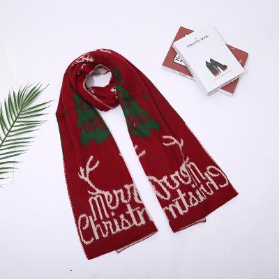 China Long 2021 Hot Selling Christmas Moose With Scarf Christmas High Quality Scarf for sale