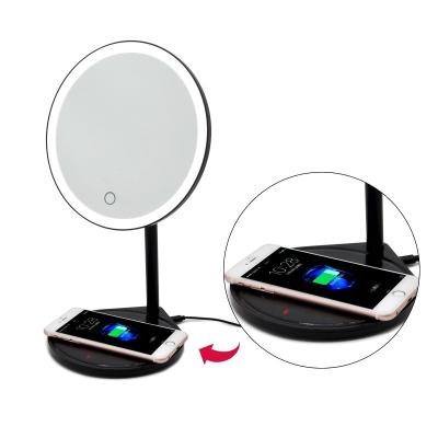 China Lighted makeup mirrors desktop lights makeup portable cosmetic vanity mirror wholesale for sale