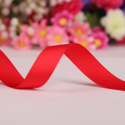 China Nice Color Sanding Wholesale 196 Colors 5/8 Inch Size Custom Printing Solid Color 100% Polyester Grosgrain Fitas Christmas Ribbon for sale