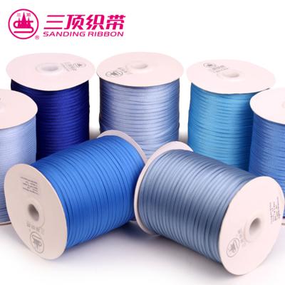 China Custom 4mm-5mm Width Polyester Fashion Factory Direct High Tenacity Single Grosgrain Ribbon for sale