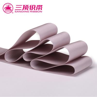 China High tenacity fashion factory direct custom polyester grosgrain single SANDING ribbon for sale