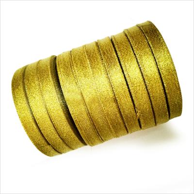 China Wholesale 13mm Shiny Glitter Gold Silver Christmas Ribbon Metallic Sanding Metallic for sale