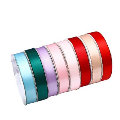 China High Tenacity Ribbon Satin Sanding Ribbon With Special Edge For Gift Wrapped Wholesale for sale