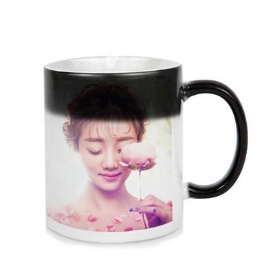 China Sublimation Sublimation Blanks Custom Heat Sensitive Coffee Mugs Makers Stickers Porcelain Mugs for sale