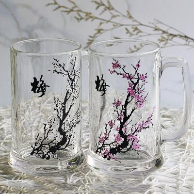 China New Classic/Postmodern Personalized Color Changing Glasses Mugs Design Magic Attack Beer Glass Custom Made for sale