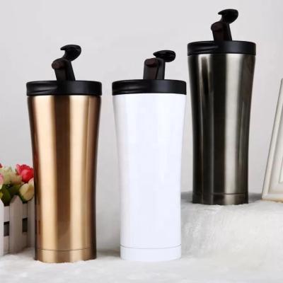 China Sustainable Customized Travel 500ml Vacuum Water Bottle Double Wall Insulated Stainless Steel Cup for sale