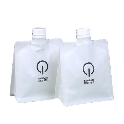 China Hot custom aluminum foil food packaging liquid plastic pouch recyclable with spout and lid without wedge for sale for sale