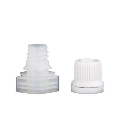 China Non Spill Best Price Custom High Quality Colorful 10mm Plastic Spout And Cap For Sugar Bag for sale