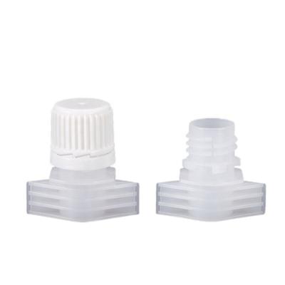 China Non Spill Standup Factory Wholesale Price Plastic Spout Lid Bag 13mm Plastic Spout Lid for sale