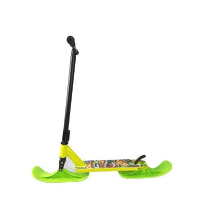 China Aluminum alloy 2 in 1 outdoor winter snow ski sled stunt scooter scooters for sale for sale