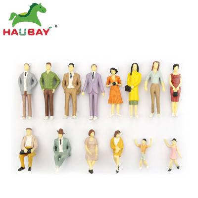 China 1:25 MODEL White Yellow Color TOY Miniature Plastic Architectural Scale Model Figures for sale