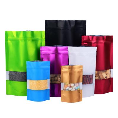 China Color Moisture Proof Custom Printed Resealable Packaging Backing Eco - Friendly Ziplock Up Bags With Clear Window for sale