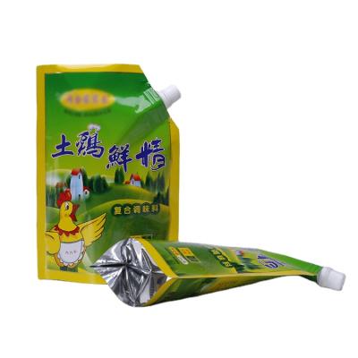 China Wholesale Custom Moisture Proof Holder Up Plastic Bag Empty Liquid Packaging Pouch With Spout Pouch Bag for sale