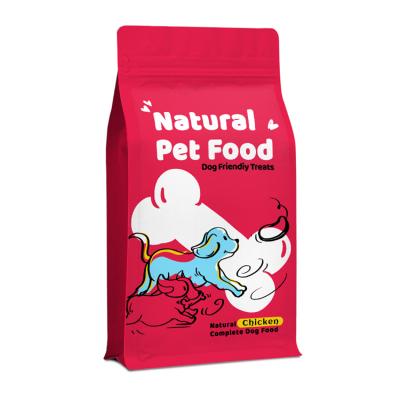 China Custom Moisture Proof Multiple Pet Food Storage Features Dog Treat Packaging Dog Feeding Zipper Plastic Bag for sale