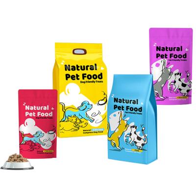 China Custom Plastic Dog Food Packaging Bag Resealable Aluminum Foil Ziplock Bag Moisture Proof Storage Bag for sale