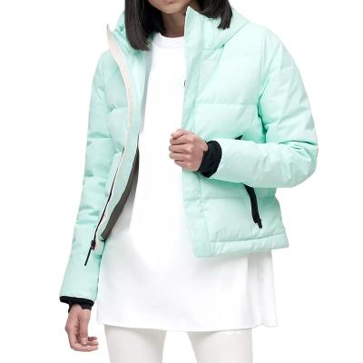 China Sustainable Custom High Quality Anorak Down Jacket With Zipper Waterproof Womens Jackets for sale