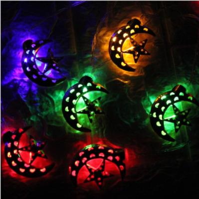 China 2022 New Design Led Outdoor String Lights Eid Mubarak Decoration LED Ramadan 3M Moon Star For Ramadan Kareem Lighting String Decor for sale