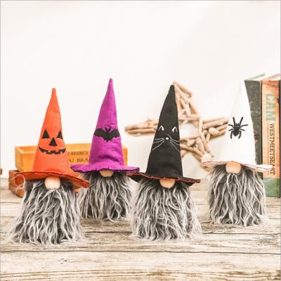 China Halloween 2022 Non Terror Happy Vampire Theme Party Decor Woven Fabric Halloween Faceless Doll For Event Party Ornament Dollhouse Pendant for sale