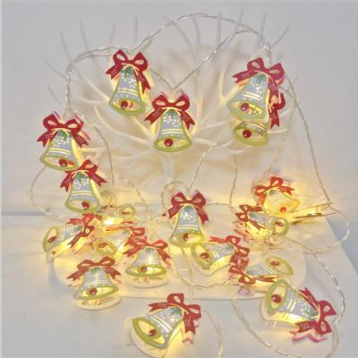 China Electric Snowman Fairy Lights LED Garland String Lights Snowflake PVC Christmas Decoration String Hanging Ornaments for Natal Navidad for sale