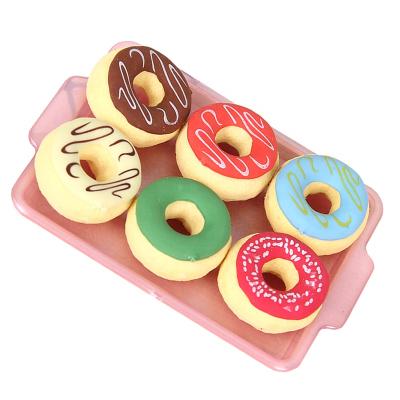 China 3D Mini Eraser Set of Donut Promotional Erasers with Tray Packing in Blister Card for School and Promotional Gift for sale