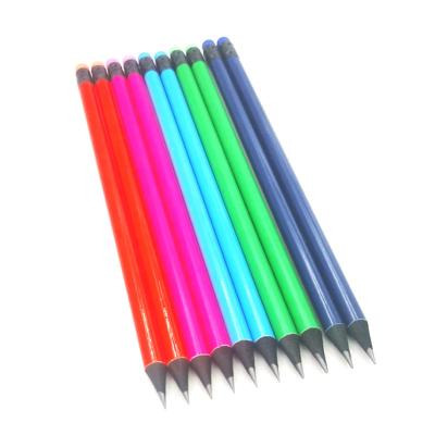 China Nice writing feeling high quality black wooden body with HB lead woodless charcoal pencil for school and prom for sale