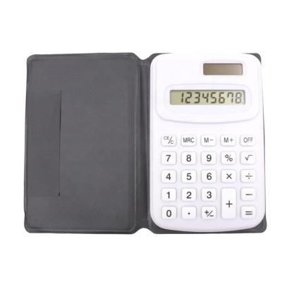 China General Purpose Calculator Calculator 8 Digits Display With PU Cover Packing Set For Promotional Office And School for sale