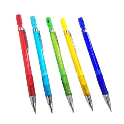 China Nice Marking Feeling Light Color 2.0mm Mechanical Pencils With Sharpener Inside Refillable Pencil Custom Made For School And Promotional Plastic for sale