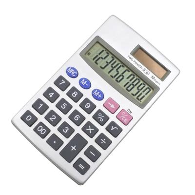 China Metal General Purpose Cover Calculator Desktop Calculator with 10 Digits Show Dual Power for Office Promotional Use for sale