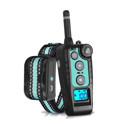 China IPX7 Waterproof Padded Receiver And Push-Button Button Design Electronic Dog Shock Remote Collar for sale