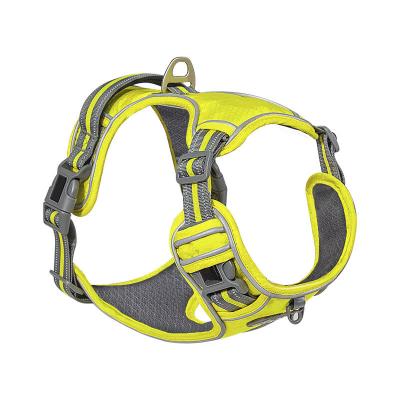 China Adjustable Reflective Outdoor Training No Pull Pet Vest Dog Harness for sale