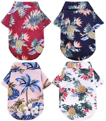 China Viable Wholesale Dog Hawaiian Shirts Style Large Large Cotton Canvas Pet Dog Clothes Cat Shirt Cat Shirt Ropa Para Perros 5xl for sale