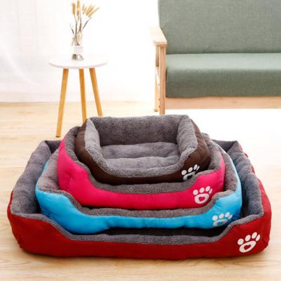 China Sustainable Eco Friendly Pet Sofa Calming Non Slip Luxury Dog Bed Washable for sale