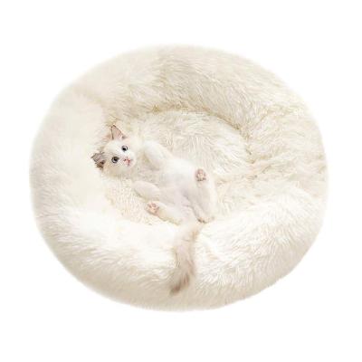 China Waterproof Durable Thickened Plush Sofa Donut Pet Dog Cat Calming Bed, Non Slip Waterproof Dog Beds for sale