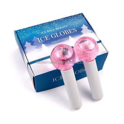 China Blood vessel removal ice roller for face and eyes, ice globes for facial massage, tighten skin and reduce puffiness, for sale