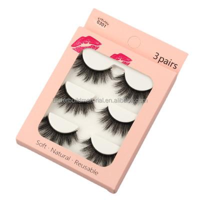 China Natural 3D Mink Lashes Soft Lash Packaging Box Custom Best False Eyelashes for sale