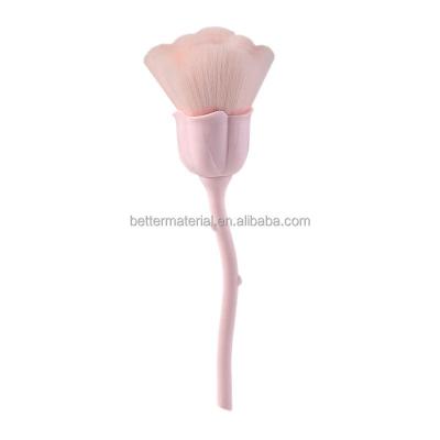 China Rose Flower Makeup Brush Loose Powder Brush Shaving Brush Beauty Tool Blush Makeup Brush for sale