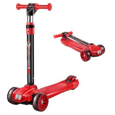 China Hot Selling Kids 3 Wheels Adjustable Height Handlebar Adjustable Height Baby Kick Scooter Baby Pedal Kick Scooter For Sale for sale