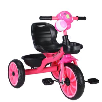 China Wholesale Comfortable Small Kids Baby Ride on Toys Children Metal Tricycle Child Tricycle with Music and Light for sale