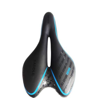 China Mountain Bike Accessories Comfortable PU Leather Bicycle Saddle Cavity Recycling Oversized Thickened Cushion Durable Large for sale