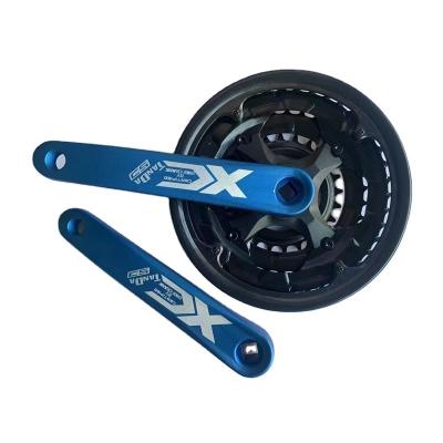 China Safety MTB Bicycle Crank Parts 170mm 24T to 32T Aluminum Alloy Freewheel Crank Set Bicycle Crank and Sprocket for sale