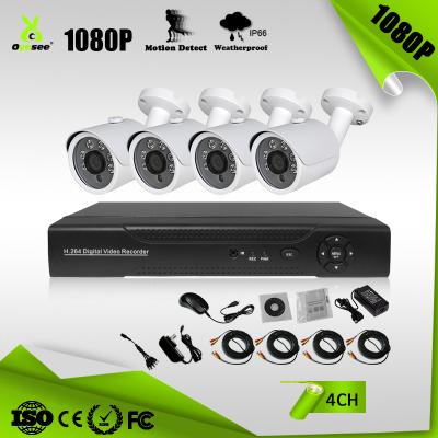 China xmeye APP 4 Channels AHD TVI CVI DVR Kits 2mp with Security Camera 1080p CCTV Camera XVI UTC OKAHD1080P-AP2 for sale