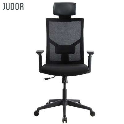 China (Size) Judor Adjustable Wholesale Ergonomic High Mesh Computer Chair Back Office Chair Mesh for sale