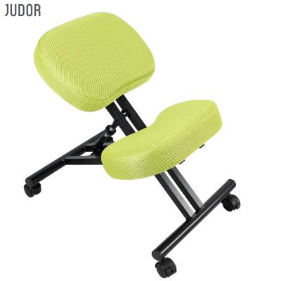 China High Quality Ergonomic Foldable Judor Mesh Kneeling Chair Student Posture Iron Knee Chair for sale