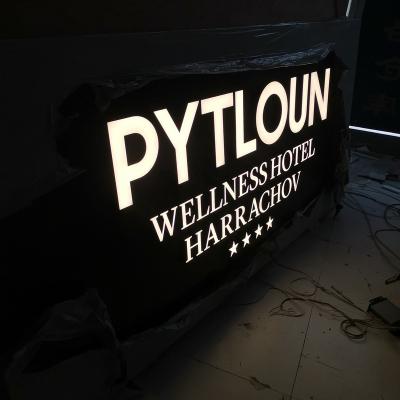 China 3D Buildings Sign Logo Wall Sign Business Signs Logo Indoor Custom Logo Led for sale