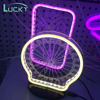 China Flexible string of neon lights to dispenser diy Corona Neon Illuminated Sign for sale