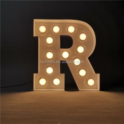 China Buildings bulb letters! Factory Sell Wholesale 3ft 4ft 5ft Giant Light Up Big Letter Alphabet Marquee Letters for sale